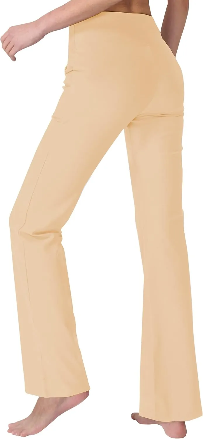 Women's Bootcut Yoga Pants with Pockets High Waist Bootleg Yoga Workout Pants for Women