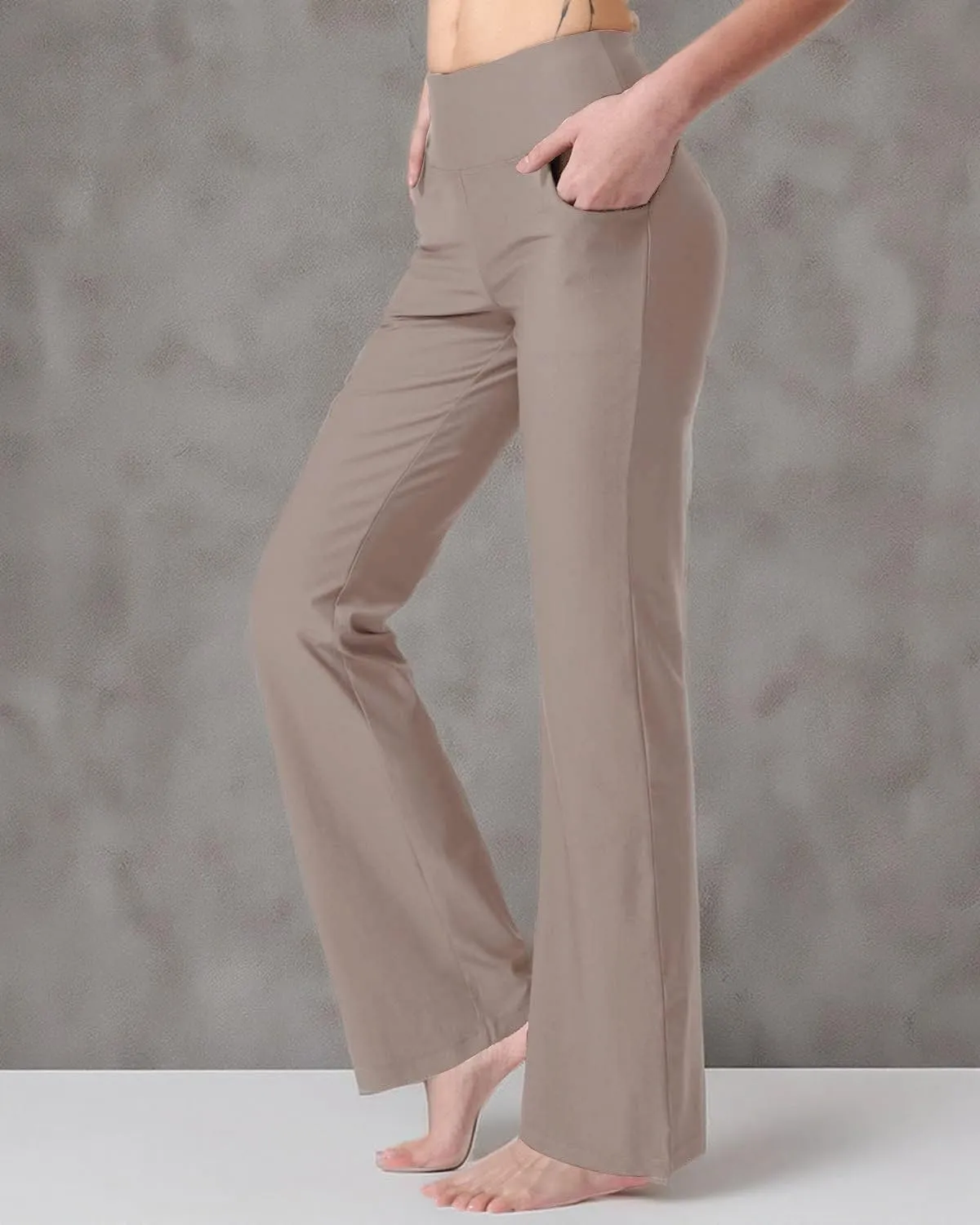 Women's Bootcut Yoga Pants with Pockets High Waist Bootleg Yoga Workout Pants for Women
