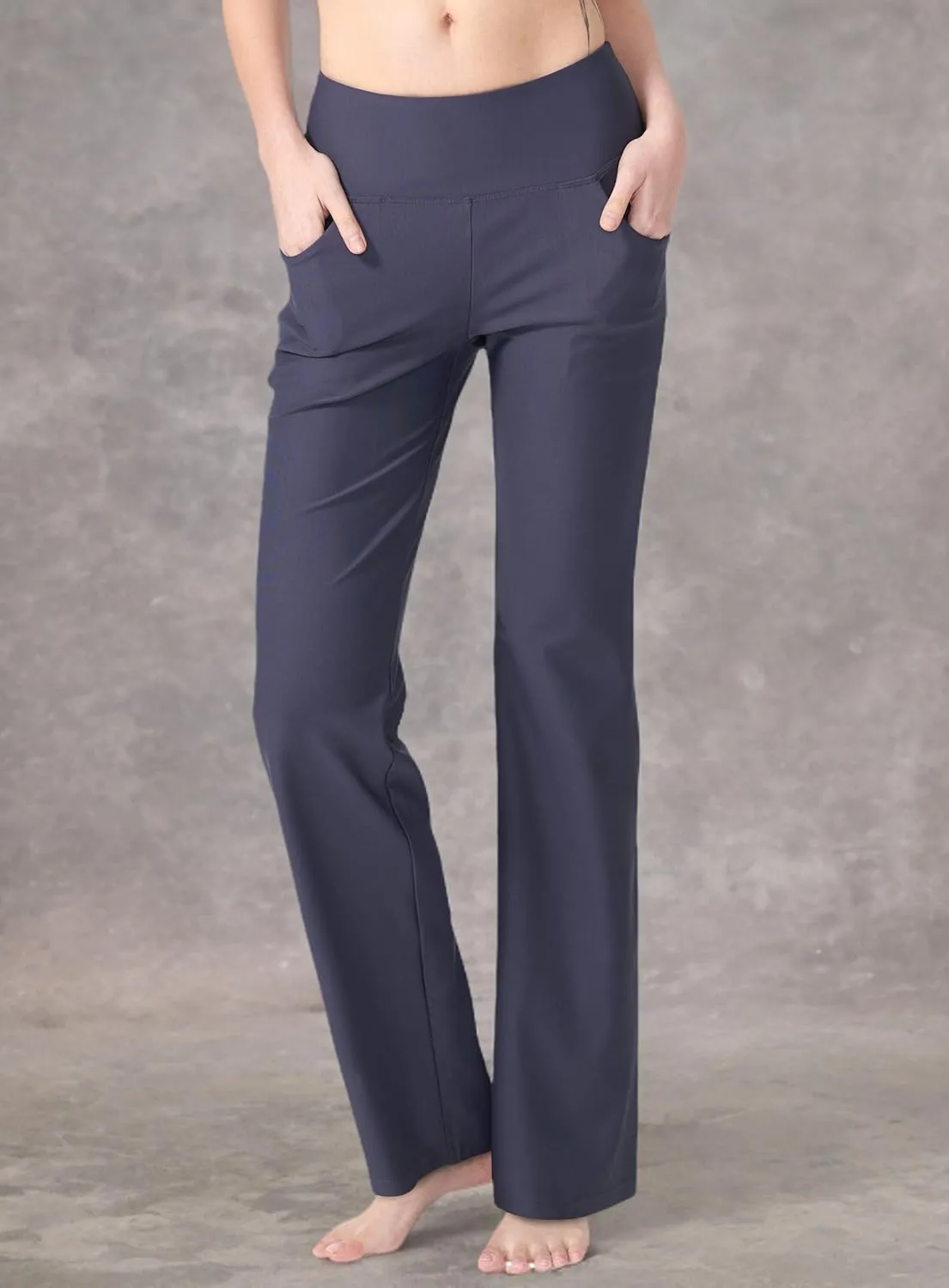 Women's Bootcut Yoga Pants with Pockets High Waist Bootleg Yoga Workout Pants for Women