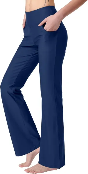 Women's Bootcut Yoga Pants with Pockets High Waist Bootleg Yoga Workout Pants for Women