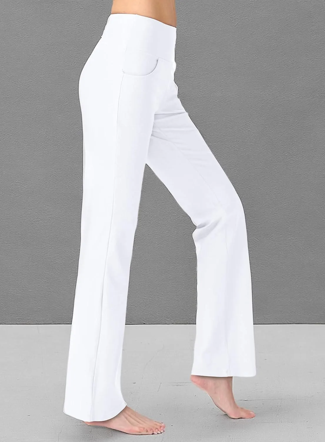 Women's Bootcut Yoga Pants with Pockets High Waist Bootleg Yoga Workout Pants for Women