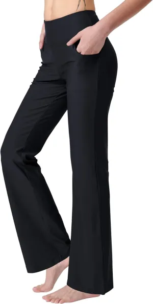 Women's Bootcut Yoga Pants with Pockets High Waist Bootleg Yoga Workout Pants for Women