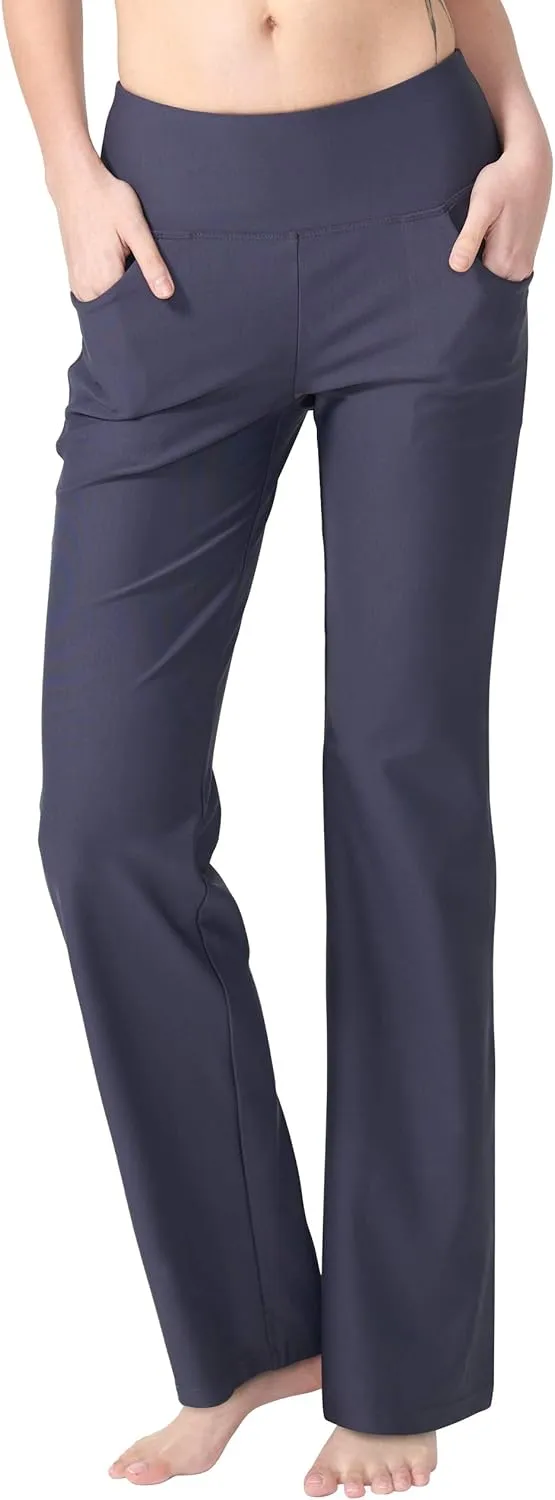 Women's Bootcut Yoga Pants with Pockets High Waist Bootleg Yoga Workout Pants for Women