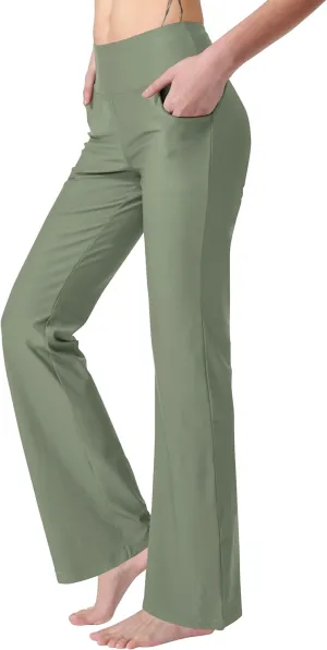 Women's Bootcut Yoga Pants with Pockets High Waist Bootleg Yoga Workout Pants for Women