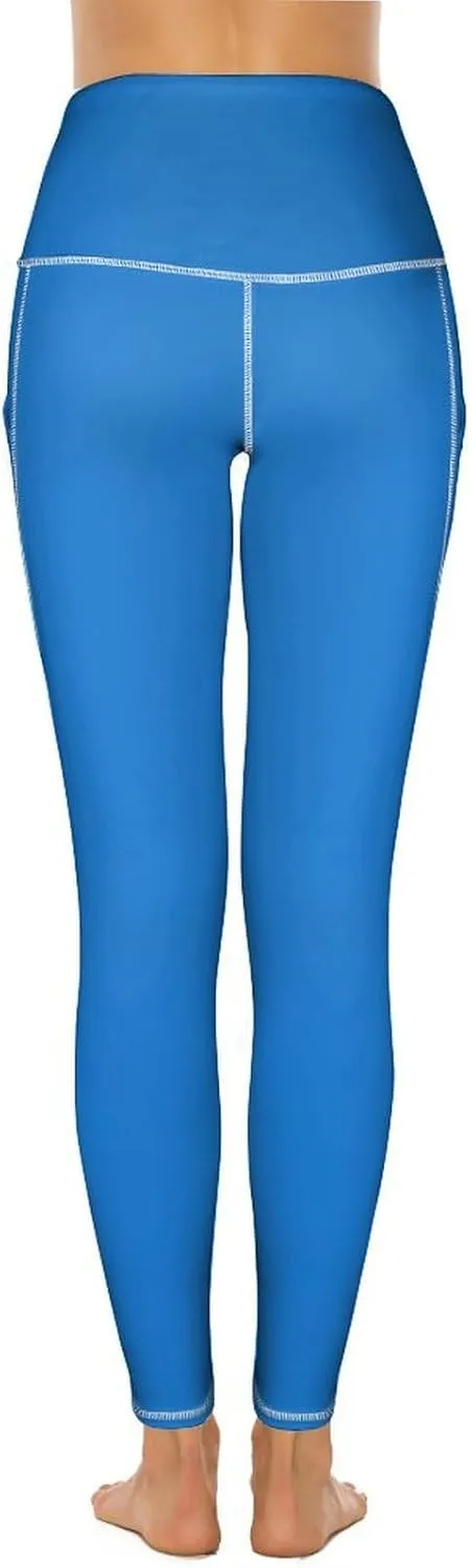 Women's High Waist Yoga Leggings with 2 Pockets Tummy Control Workout Running Yoga Pants