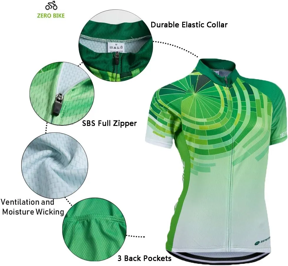 Women's Short Sleeve Cycling Jersey Jacket Cycling Shirt Quick Dry Breathable Mountain Clothing Bike Top