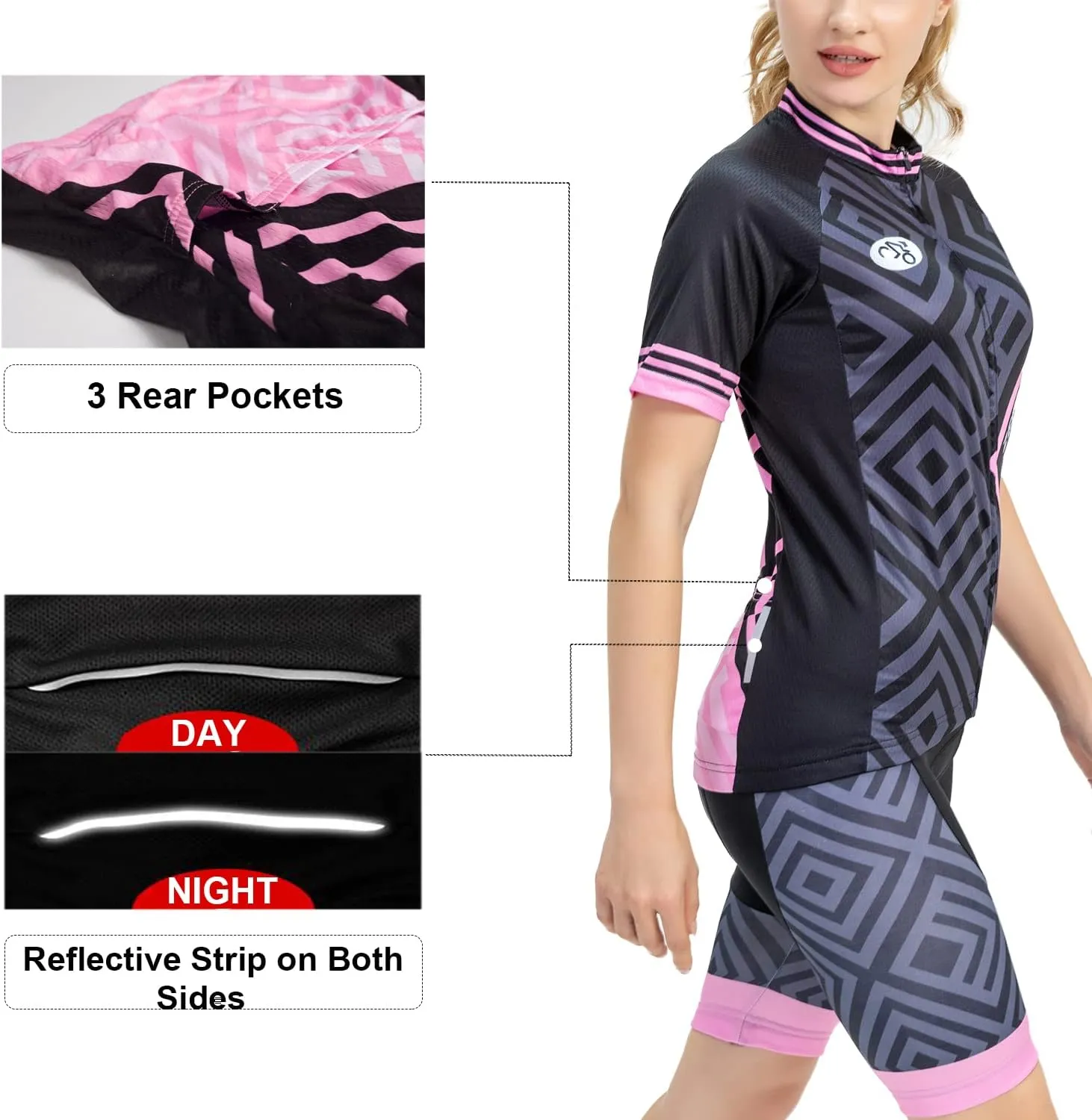 Women's Short Sleeve Cycling Jersey Jacket Cycling Shirt Quick Dry Breathable Mountain Clothing Bike Top