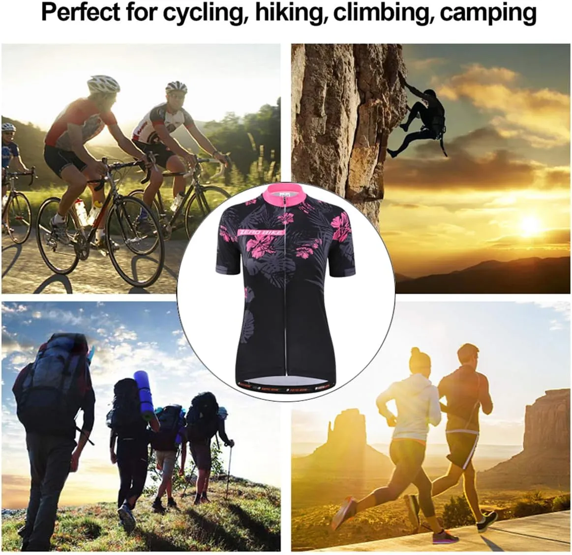 Women's Short Sleeve Cycling Jersey Jacket Cycling Shirt Quick Dry Breathable Mountain Clothing Bike Top