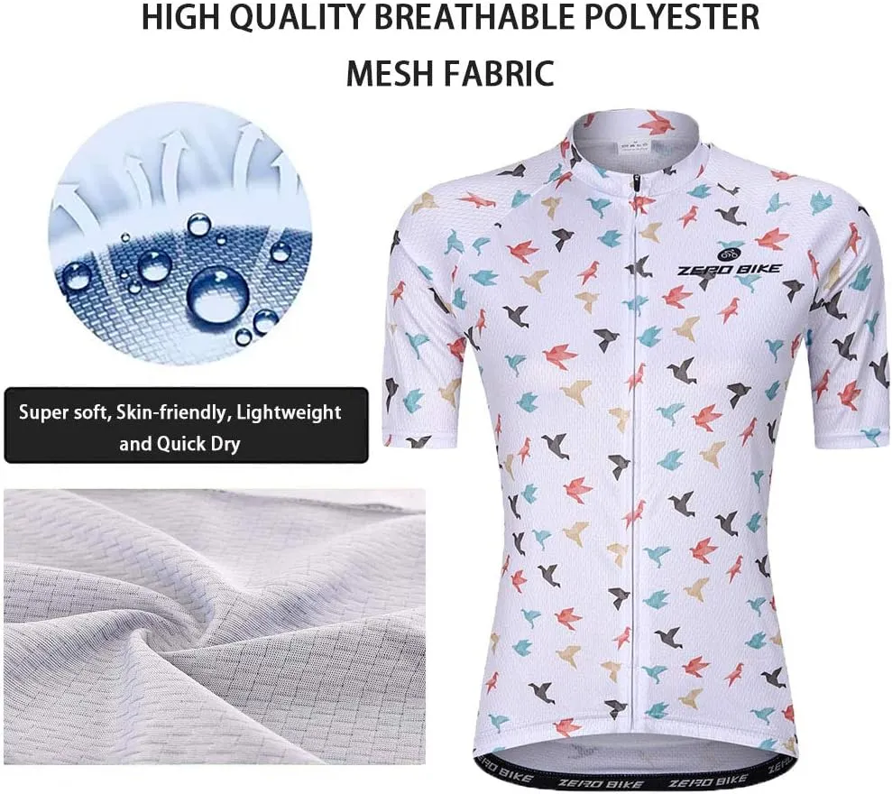 Women's Short Sleeve Cycling Jersey Jacket Cycling Shirt Quick Dry Breathable Mountain Clothing Bike Top