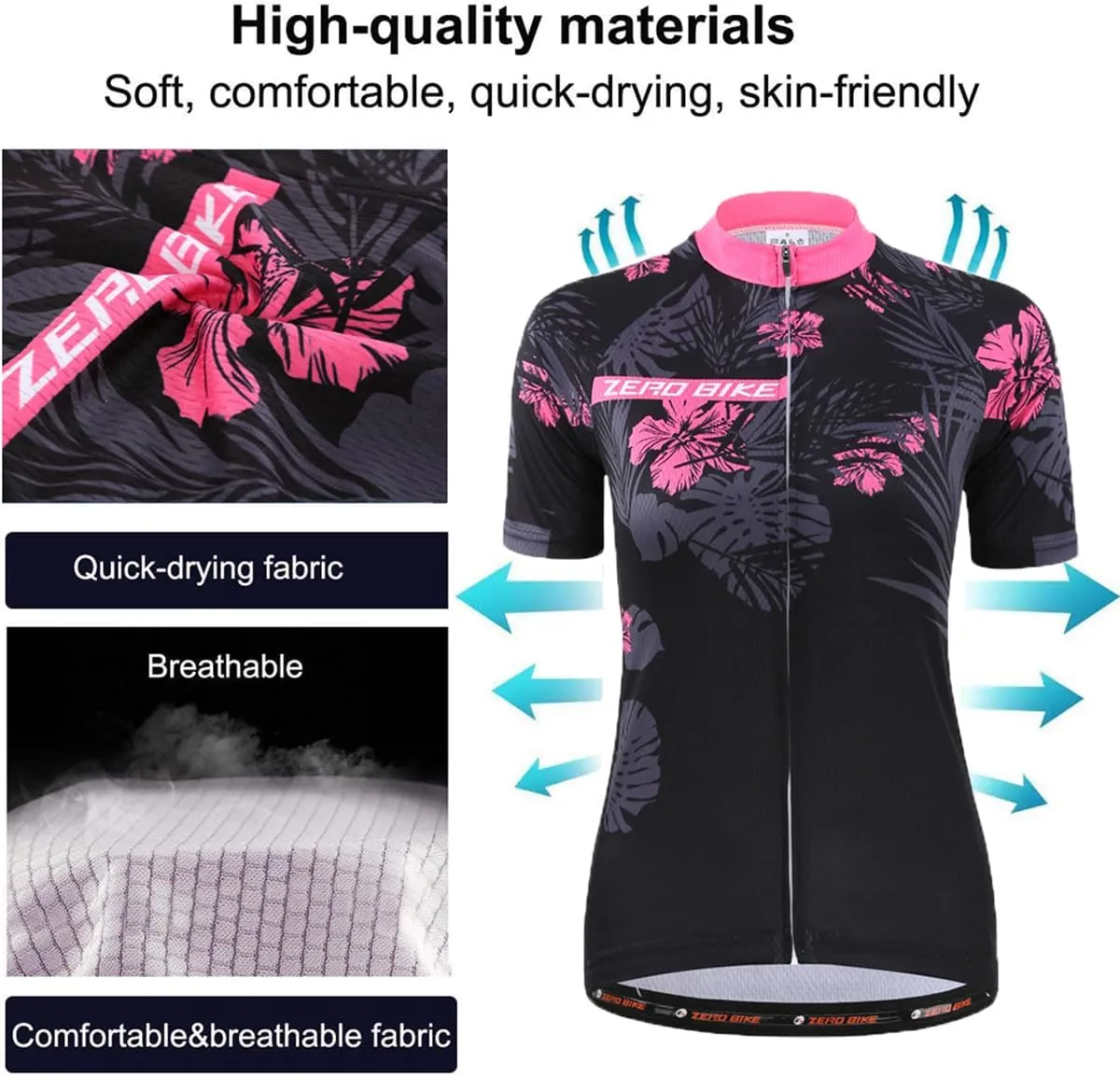 Women's Short Sleeve Cycling Jersey Jacket Cycling Shirt Quick Dry Breathable Mountain Clothing Bike Top