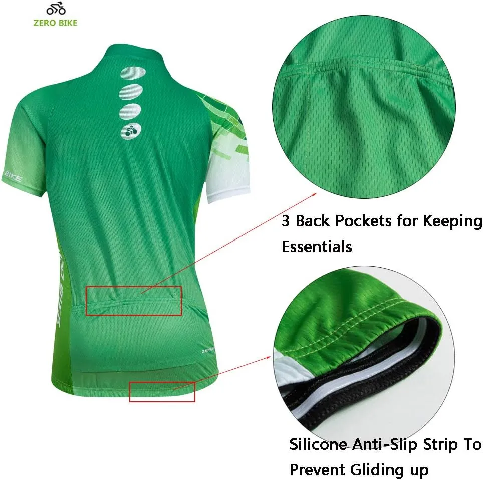 Women's Short Sleeve Cycling Jersey Jacket Cycling Shirt Quick Dry Breathable Mountain Clothing Bike Top