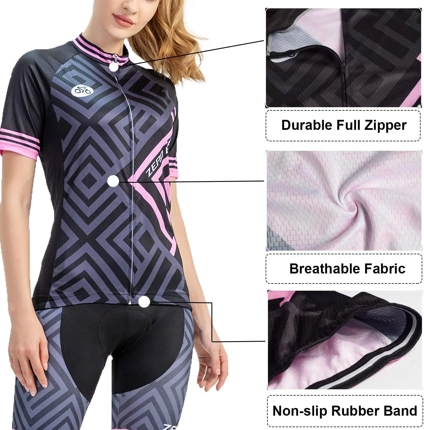 Women's Short Sleeve Cycling Jersey Jacket Cycling Shirt Quick Dry Breathable Mountain Clothing Bike Top