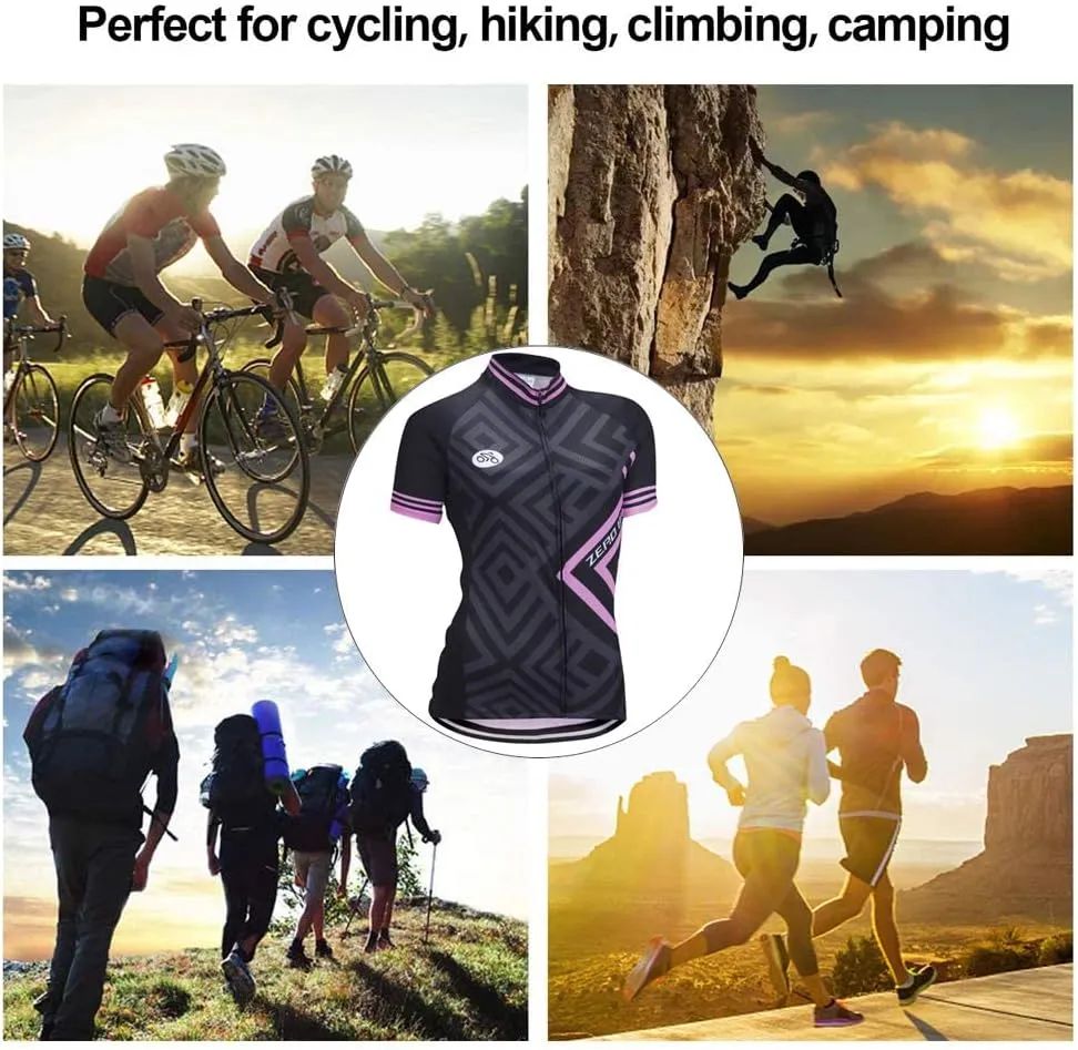 Women's Short Sleeve Cycling Jersey Jacket Cycling Shirt Quick Dry Breathable Mountain Clothing Bike Top