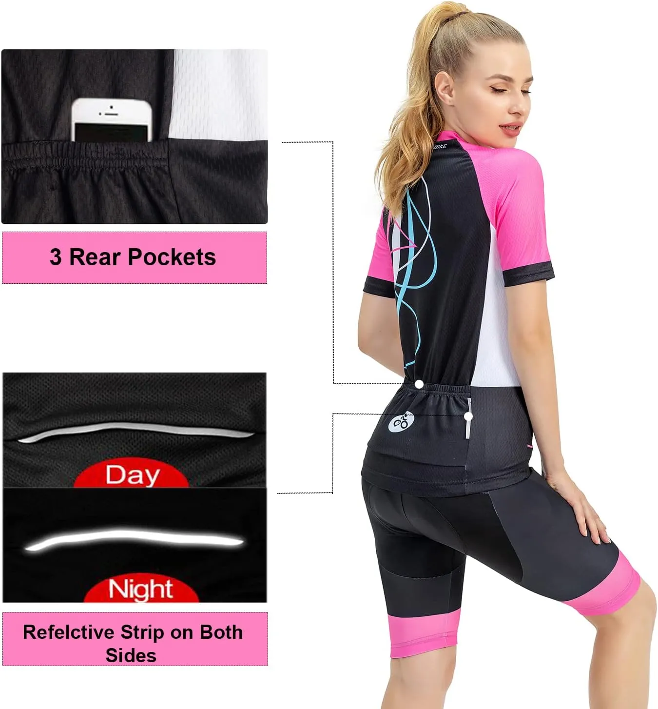 Women's Short Sleeve Cycling Jersey Jacket Cycling Shirt Quick Dry Breathable Mountain Clothing Bike Top