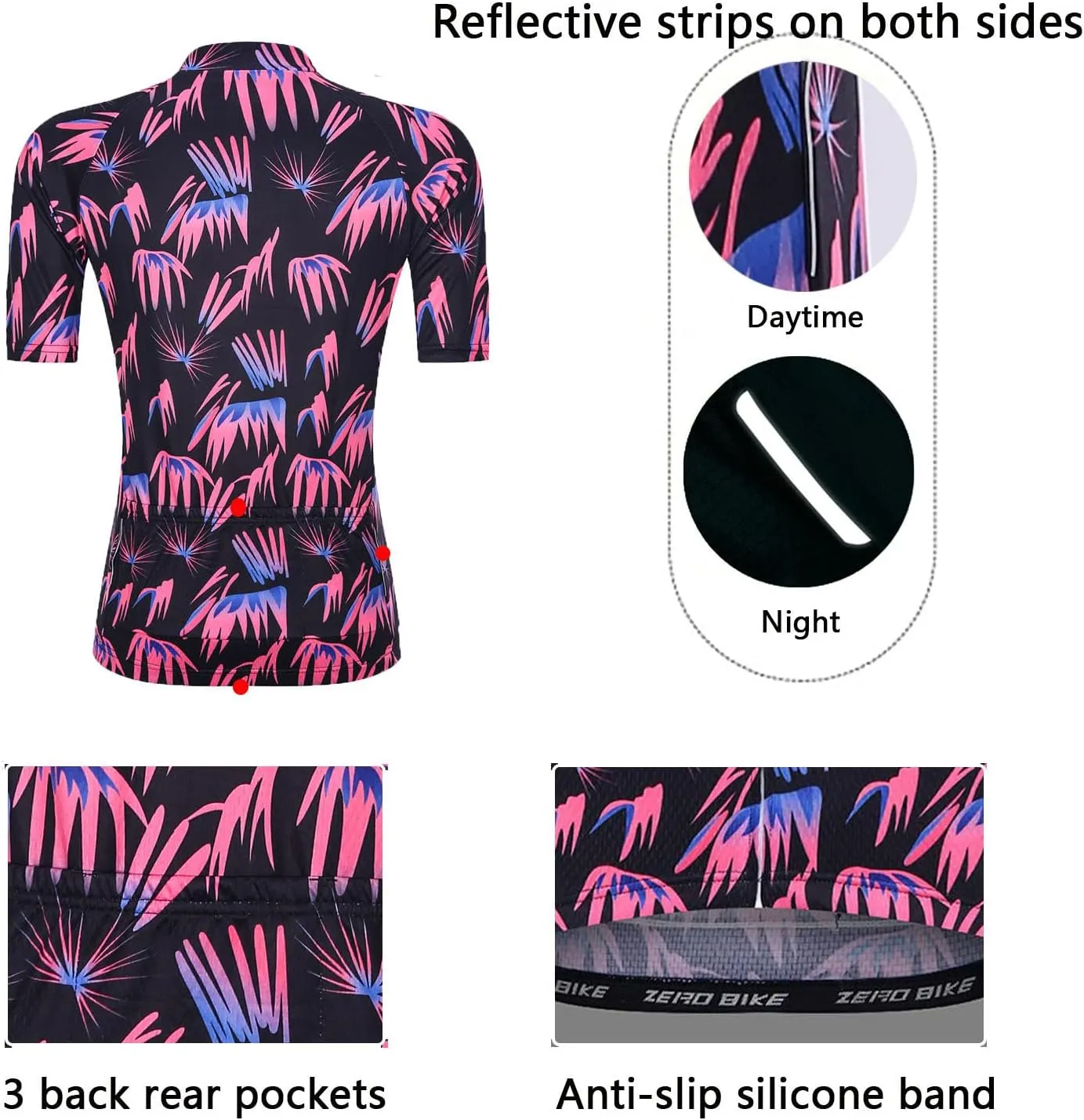 Women's Short Sleeve Cycling Jersey Jacket Cycling Shirt Quick Dry Breathable Mountain Clothing Bike Top