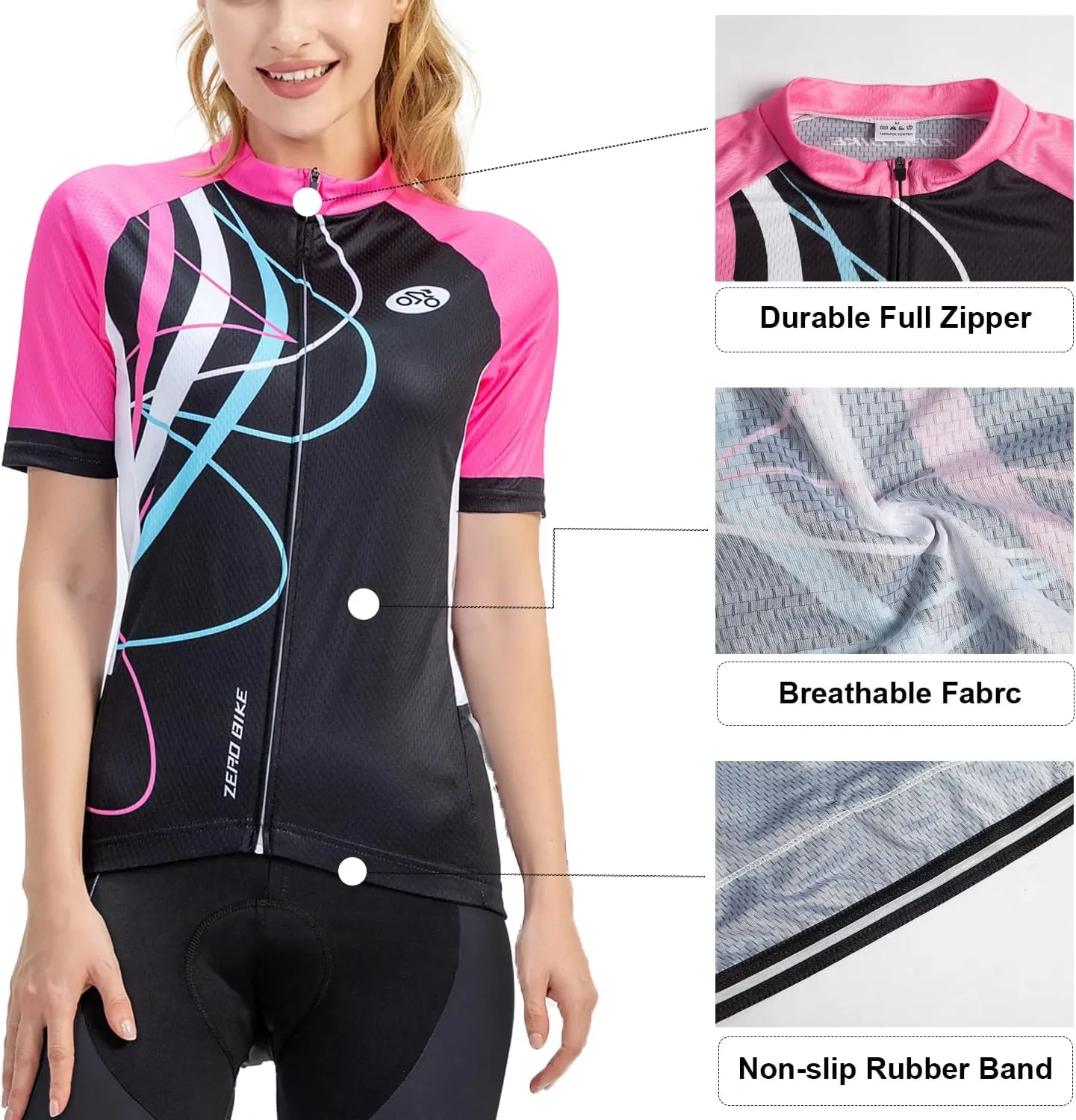 Women's Short Sleeve Cycling Jersey Jacket Cycling Shirt Quick Dry Breathable Mountain Clothing Bike Top