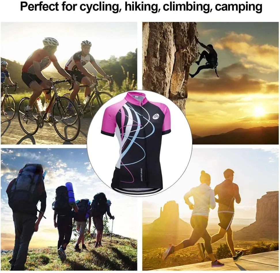 Women's Short Sleeve Cycling Jersey Jacket Cycling Shirt Quick Dry Breathable Mountain Clothing Bike Top