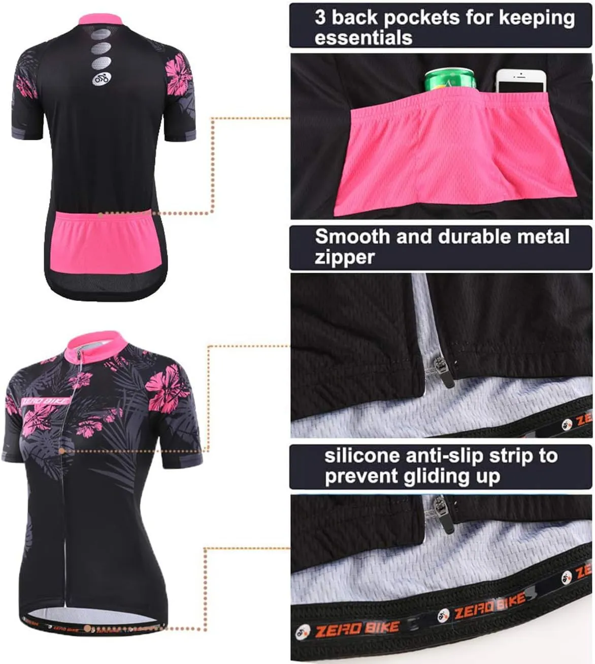 Women's Short Sleeve Cycling Jersey Jacket Cycling Shirt Quick Dry Breathable Mountain Clothing Bike Top
