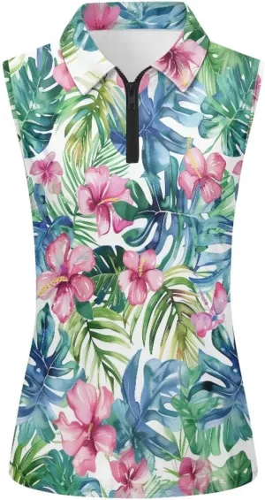 YEXIATODO Golf Sleeveless Tops for Women Racerback Summer Clothing Athletic Polo Golf Outfits Tennis Tank Top,XS-2XL