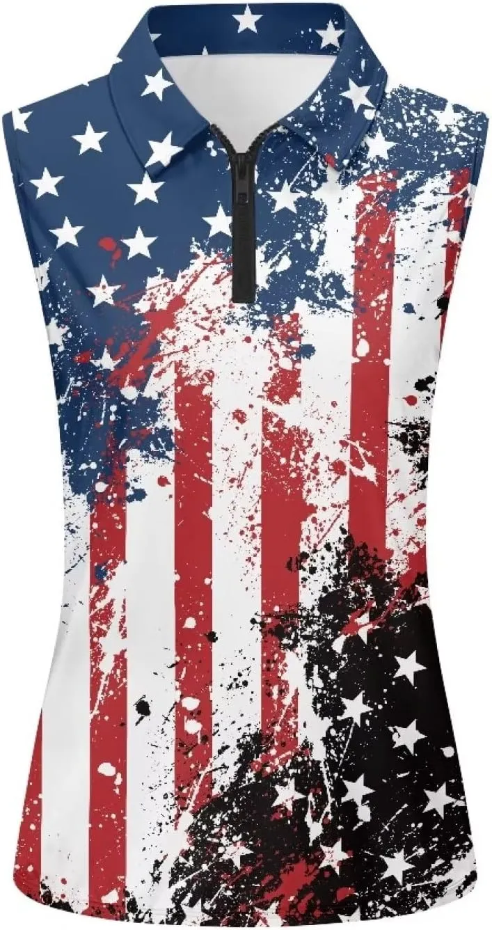 YEXIATODO Golf Sleeveless Tops for Women Racerback Summer Clothing Athletic Polo Golf Outfits Tennis Tank Top,XS-2XL