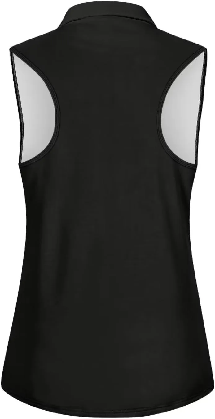 YEXIATODO Golf Sleeveless Tops for Women Racerback Summer Clothing Athletic Polo Golf Outfits Tennis Tank Top,XS-2XL