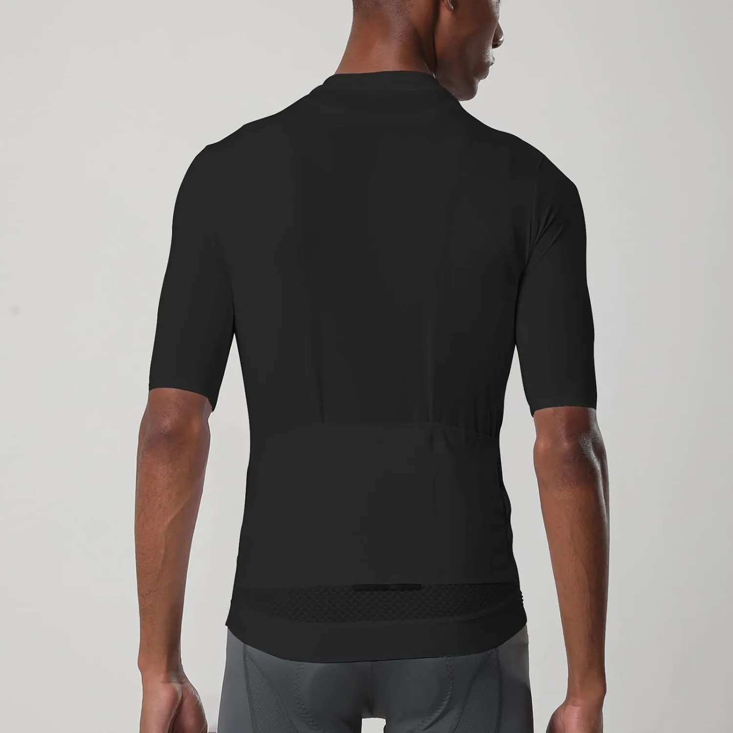 YKYWBIKE Cycling Jersey Men Aero Race Fit, Road Bike Jersey Short Sleeved,Moisture Wicking, Breathable,Zip Pocket,UPF50 