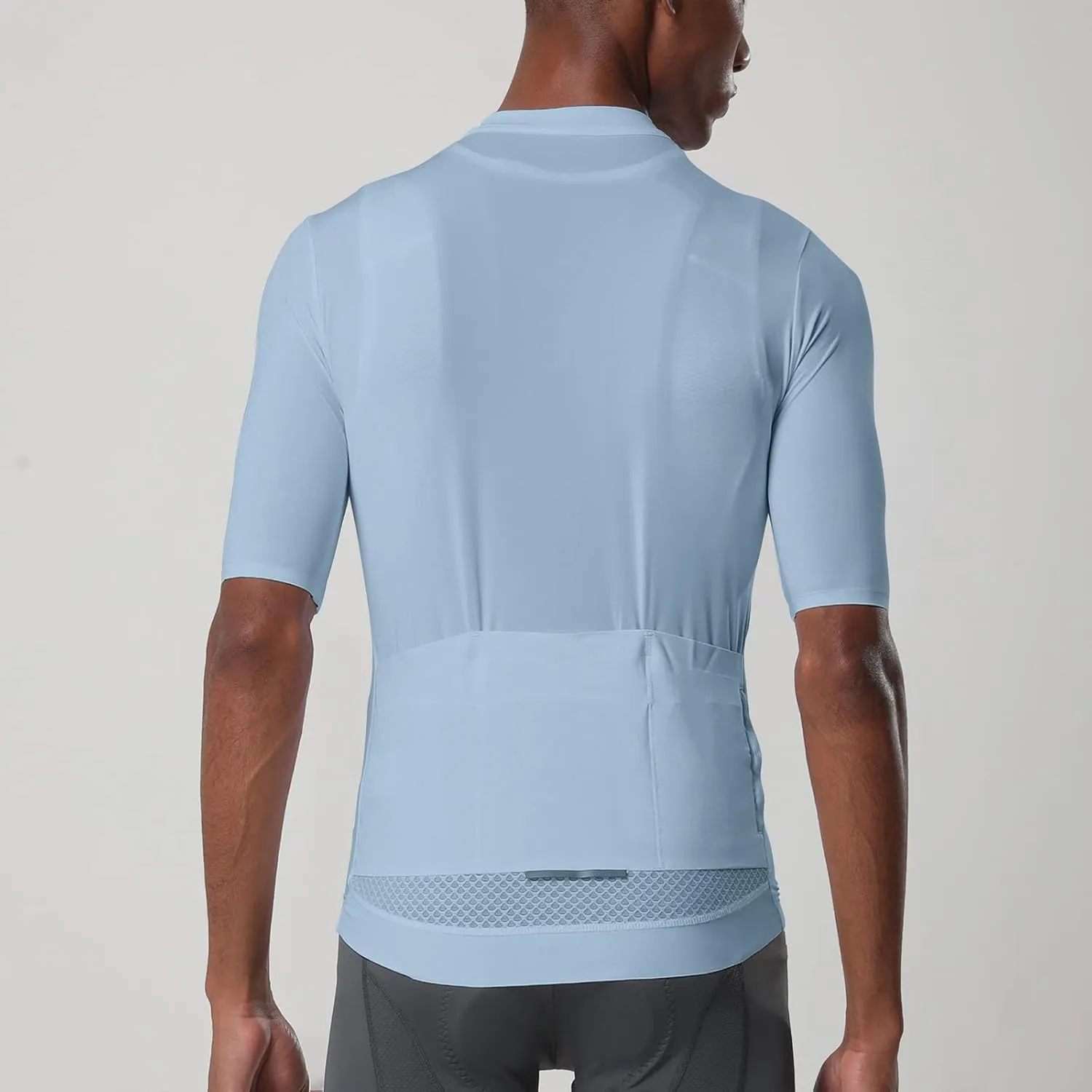 YKYWBIKE Cycling Jersey Men Aero Race Fit, Road Bike Jersey Short Sleeved,Moisture Wicking, Breathable,Zip Pocket,UPF50 