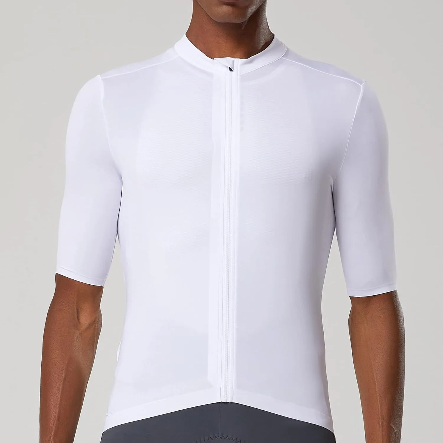 YKYWBIKE Cycling Jersey Men Aero Race Fit, Road Bike Jersey Short Sleeved,Moisture Wicking, Breathable,Zip Pocket,UPF50 