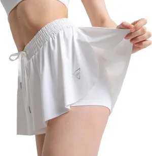 YLDUJ AMUM Womens Flowy Shorts with Pockets