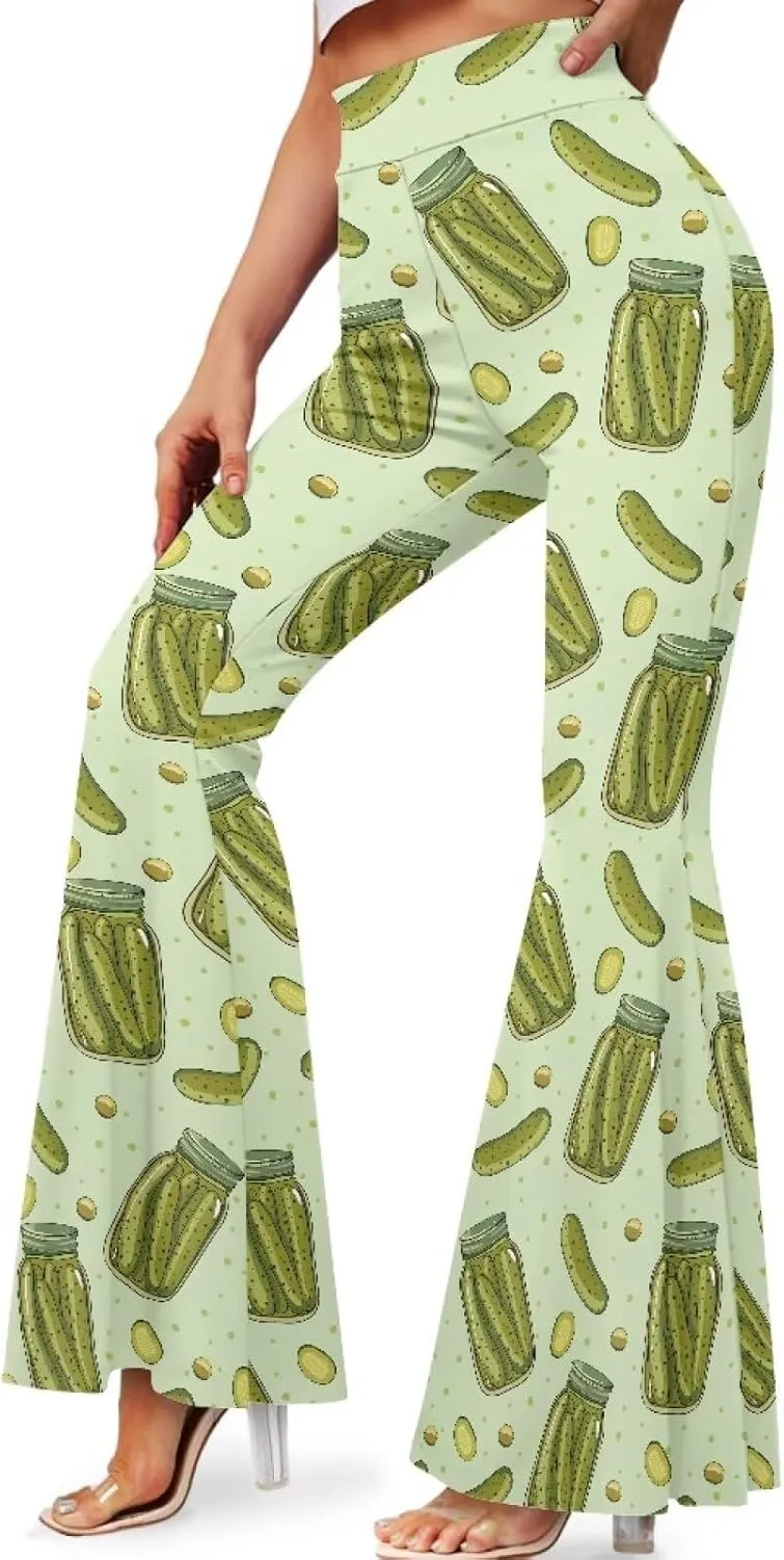 Yoga Pants Women Flared Leggings Tummy Control High Waist Bell Bottom Trousers Plus Size Sports Pants Pilates Slack