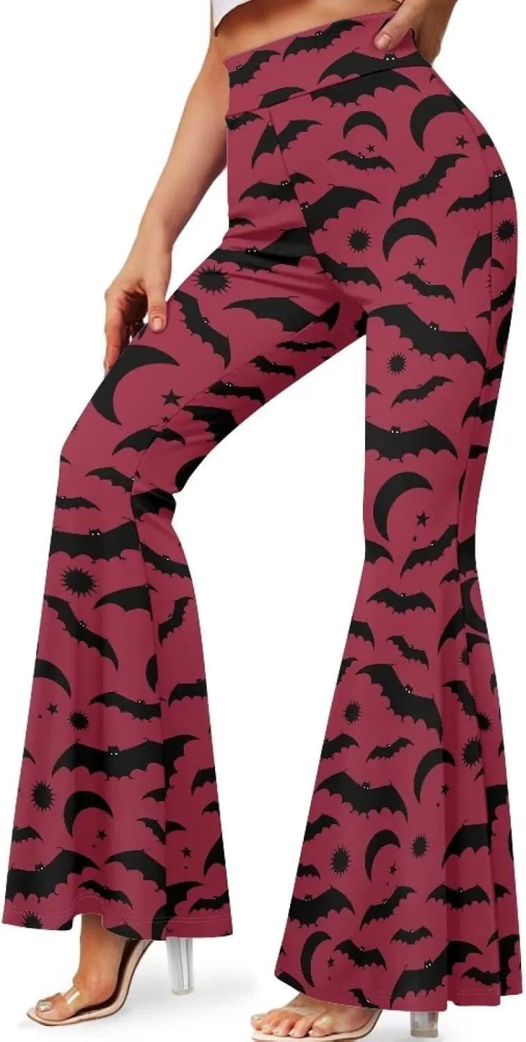 Yoga Pants Women Flared Leggings Tummy Control High Waist Bell Bottom Trousers Plus Size Sports Pants Pilates Slack