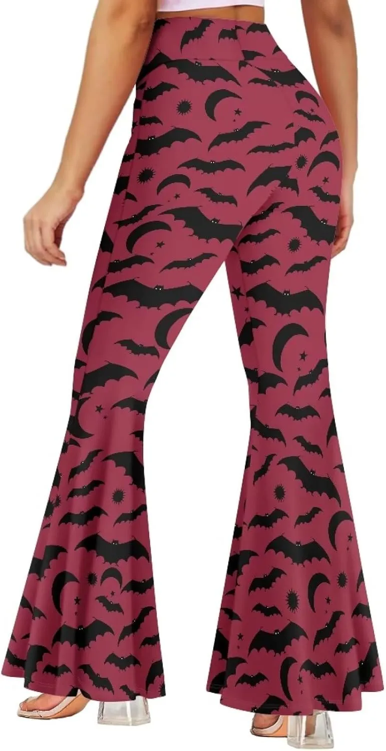 Yoga Pants Women Flared Leggings Tummy Control High Waist Bell Bottom Trousers Plus Size Sports Pants Pilates Slack