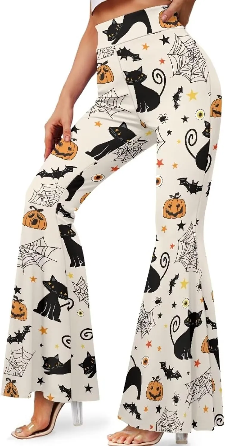 Yoga Pants Women Flared Leggings Tummy Control High Waist Bell Bottom Trousers Plus Size Sports Pants Pilates Slack
